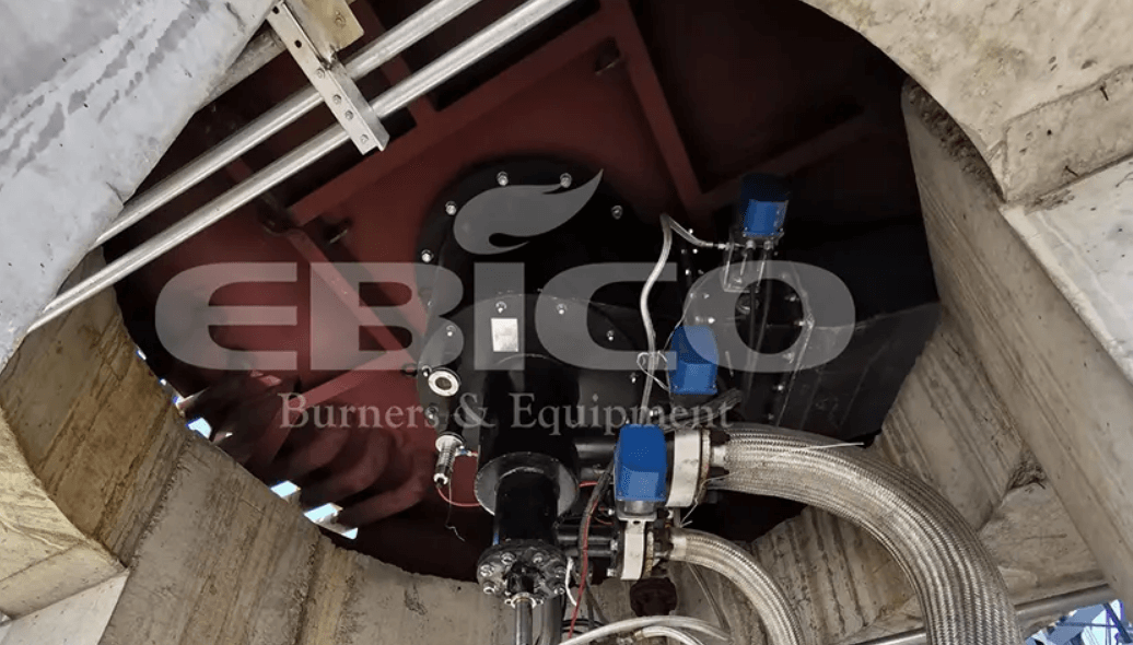 kxu02为山东京阳科技配置25吨/时非标定制蒸汽锅炉燃烧器