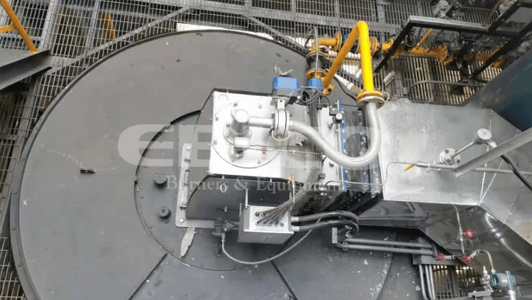 kxu02为内蒙古宜化化工配套500万大卡导热油炉低氮燃烧器