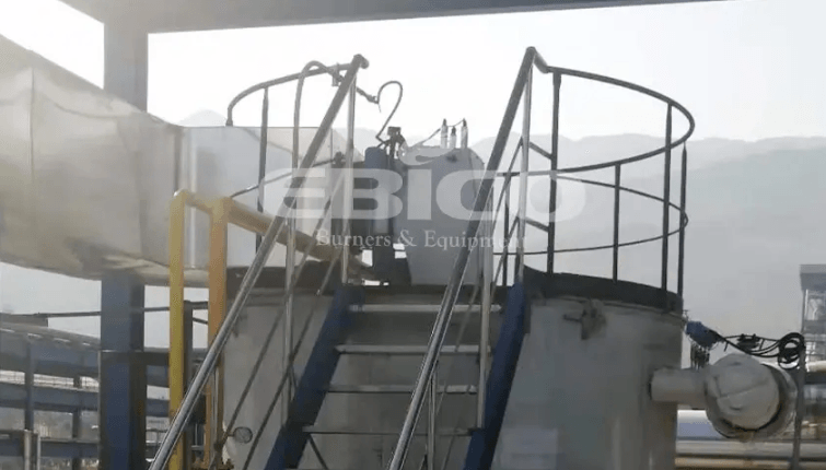 kxu02为重庆华峰化工配套导热油炉低氮燃烧器